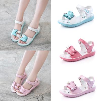 ❤️ Mealeaf ❤️ Children/ Kids Baby Girls Flower Perform Dance Princess Single Casual Shoes(White,30)