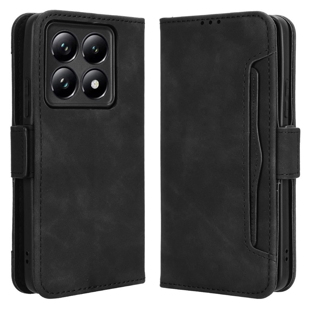 For Xiaomi 14T Pro Leather Case Phone Wallet Cover with Multiple Card Slots