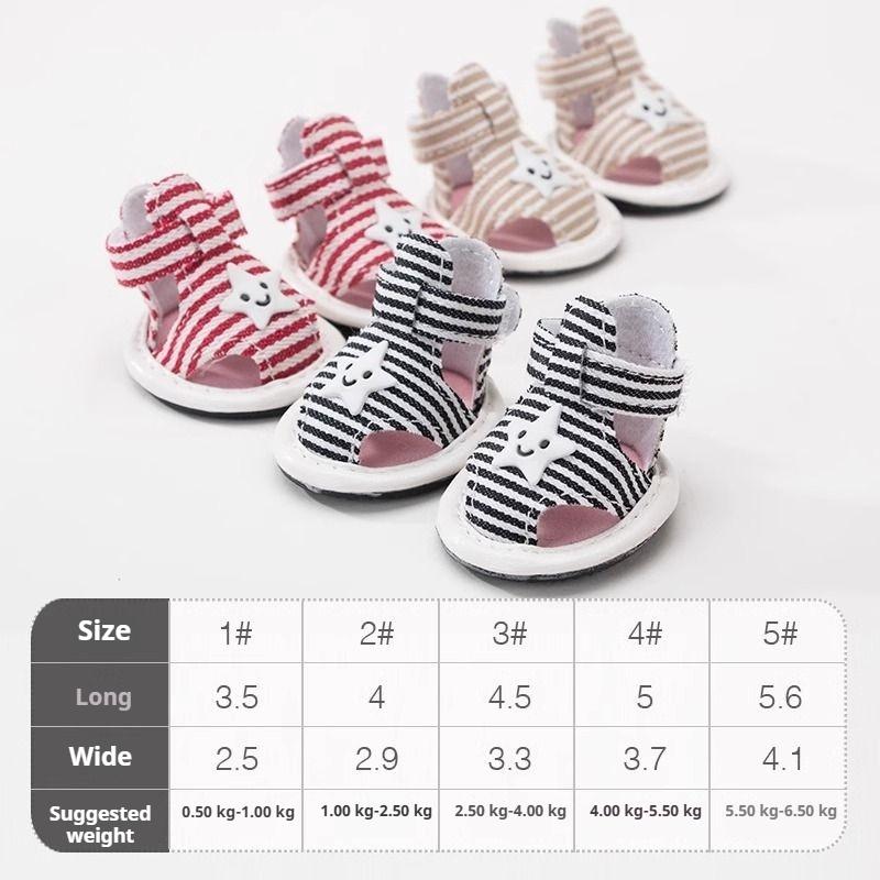 Pet Supplies Breathable Shoes for Small Dogs In Summer, No-drop Shoe Covers, Anti-dirty Foot Covers for Outdoor Use