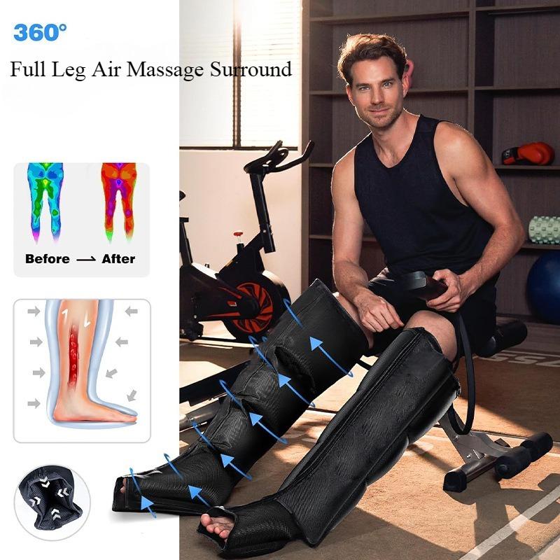 Leg Air Massager with 6 Modes of Fully Wrapped Massage To Improve Circulation Professional Leg System Rehabilitation Boots