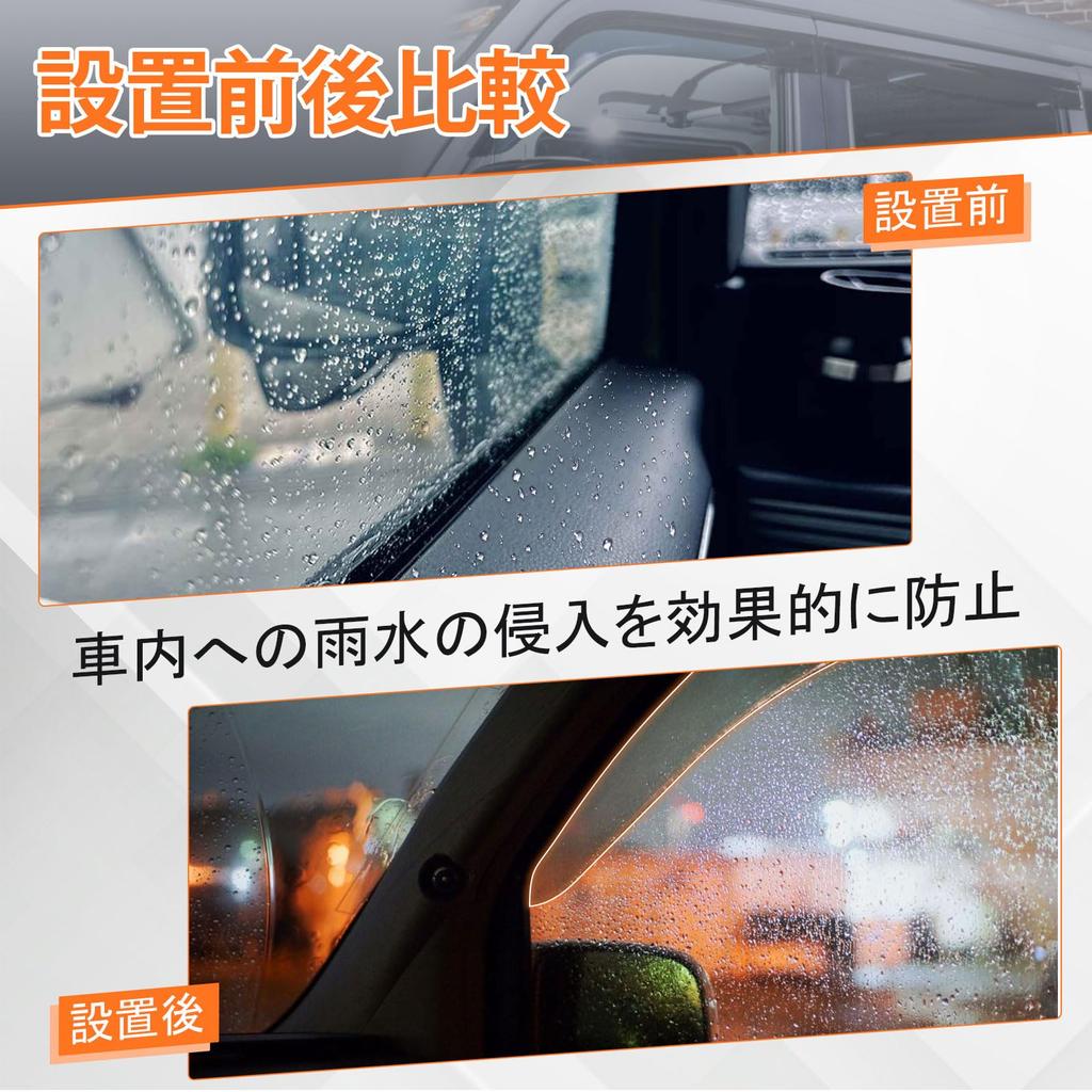 Syncnika Suzuki Every DA17V DA17W Dedicated Door Visor Ventilated Side Easy Installation 4-Piece Set Rainproof, Sunshade, Visors,