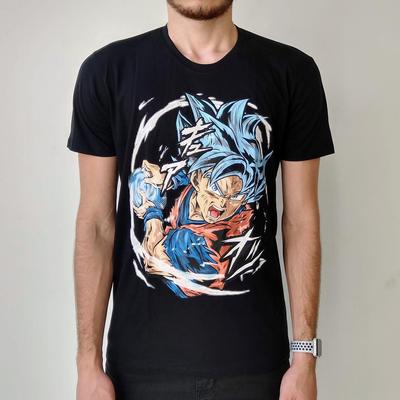 Dragon Ball Son Goku Japanischer Anime Herren Damen Sommer T-Shirt Harajuku Retro Kurzarm Locker Übergroß Lässig Komfort Y2k Top