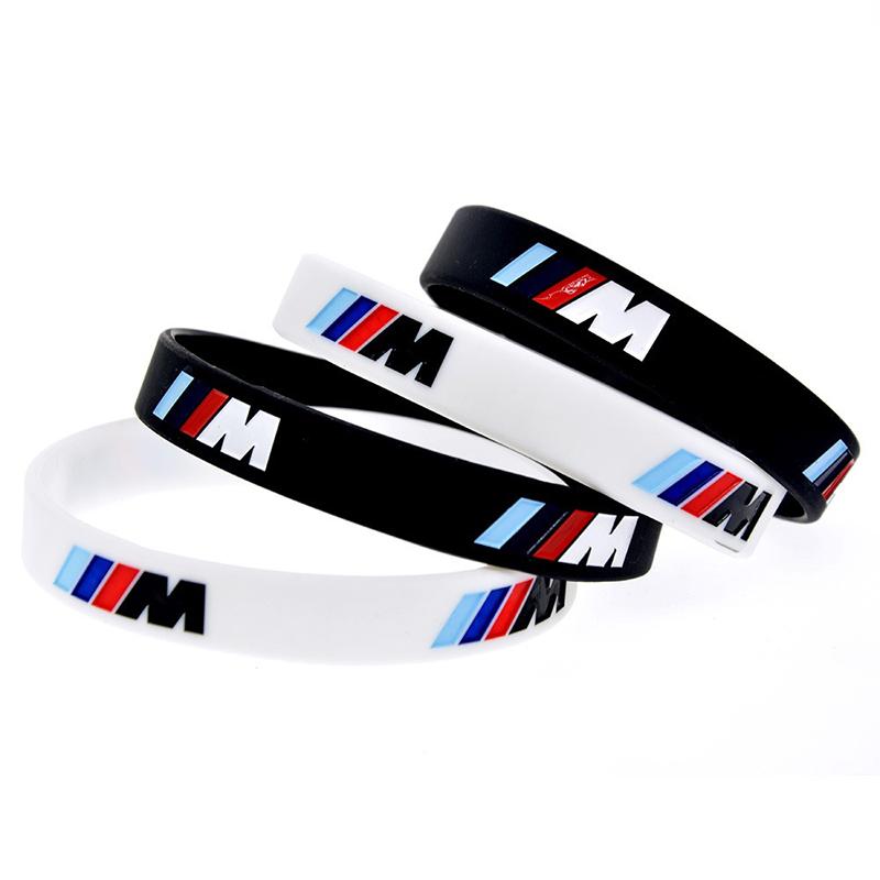 Car Stickers BMW M-series Badge Bracelet Sports Men Women Rubber Hand Chain For BMW G30 G32 G01 G02 G05 G06 G07 G26 G23 G22 F40