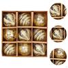 9 Pieces Christmas Ball Ornaments Decorative Baubles Charm Pendants Shatterproof Xmas Tree