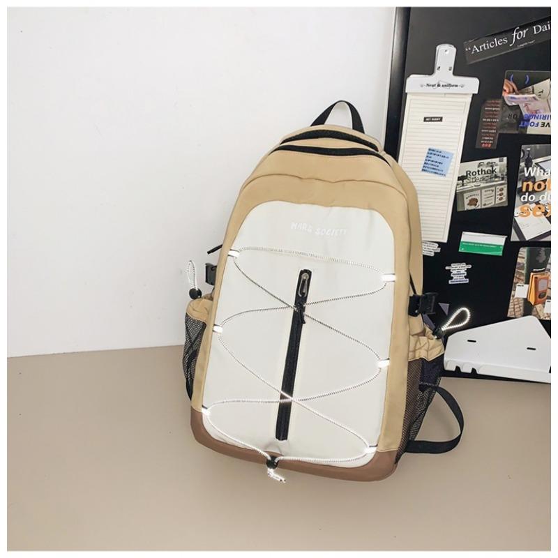 

Новый школьный рюкзак имеет высокую ценность, свежий и милый, контрастные цвета, рюкзак в стиле пэчворк, для парных легких путешествий, рюкзак для весенних прогулок.