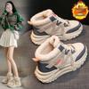 Women's High-Top Winter Boots - Versatile, Warm, Thick-Soled, Cotton, Height-Boosting Sneakers