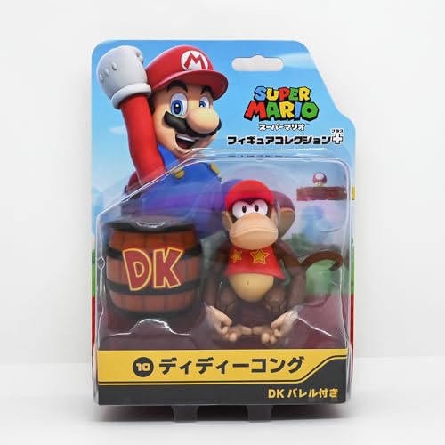 Sanei Boeki Super Mario Figure Collection Plus Diddy Kong with DK Barrel FCP-010