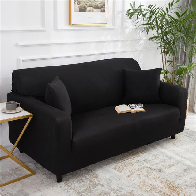 Elastic Solid Color Sofa Covers For Living Room Spandex All -Inclusive Couch Cover Sectional Sofa Cover Stretch Furniture Shield