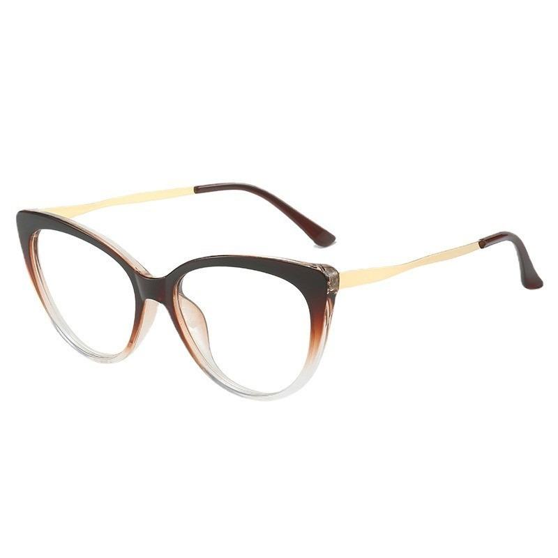 Fashion Anti Blue Light Cat Eye Glasses for Women Retro Frame Reading Computer Clear Lens Simple Female Eyeglasses
