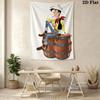Lucky Luke Soul Wall Tapestry Aesthetic Wall Hanging Printed Fabric Blanket Decorative Tapestries for Bedroom Living Room Home Decor