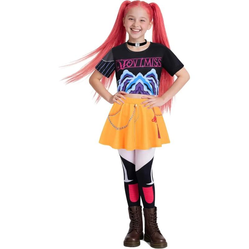 Kpop Mira Party Dívčí Kostým Cosplay Oblečení Top Kalhoty Dětské Halloweenské Kostýmy Oblečení pro Hraní Rolí Zpěváka