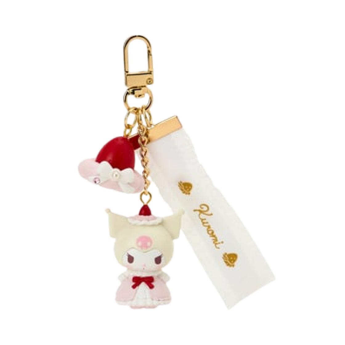 Sanrio Kuromi Strawberry Whipped Cake Keychain ONE SIZE