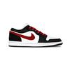 Jordan Air Jordan 1 Jazz Nocturne Leder Low-Top Vintage Basketballschuhe Unisex Schwarz Rot 553558-165(Team992-)