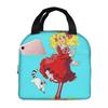 Candy Candy Snow Capucin Insulated Lunch Bag for Kids School Cooler Thermal Food Box Tote Leakproof Lunch Boxes Container