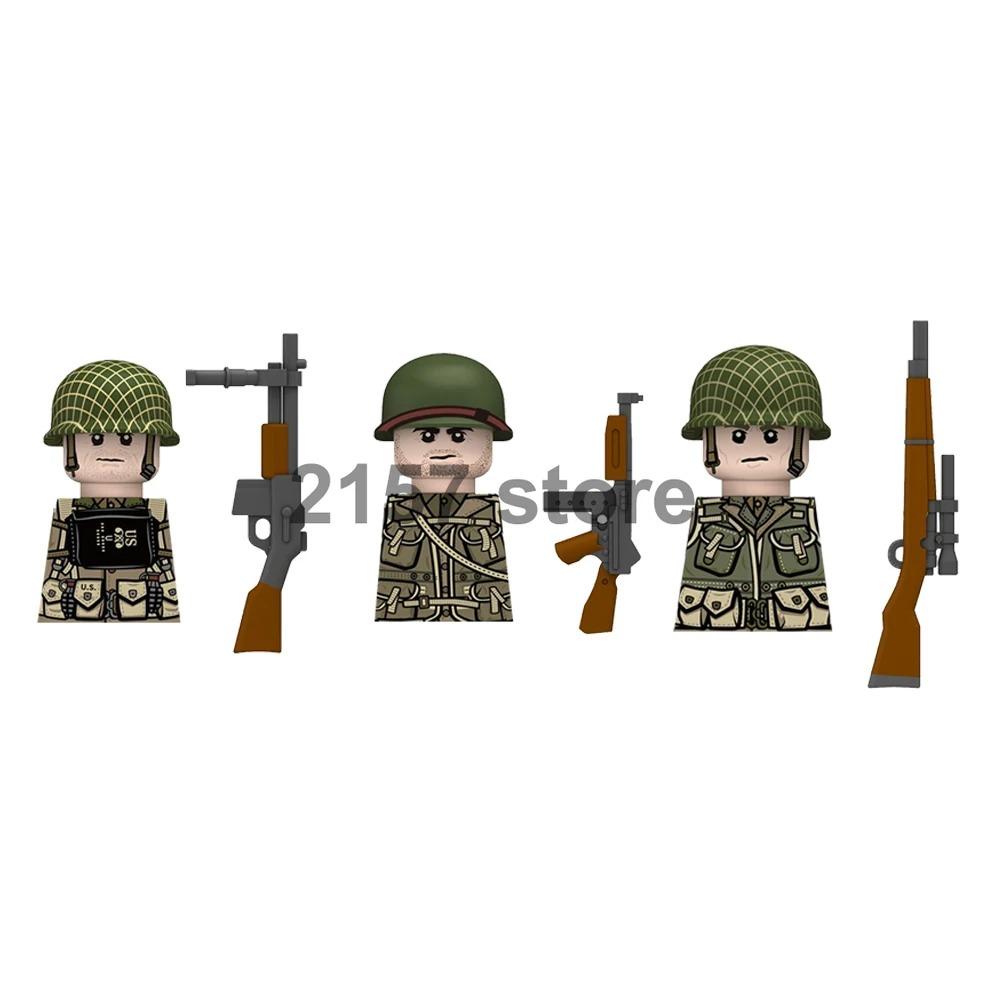 Military Soldier Figure Building Block Weapons Ranger Camouflage Vietnam War US Special Forces KSK Medical Bandit Thief Toy Gift