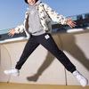 Jordan Letter Logo Printed Stand Collar Jacket Phantom Black And White Kids Kids Jacket FJ9624-030