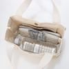 Canvas Logo Embroidered Mini Tote