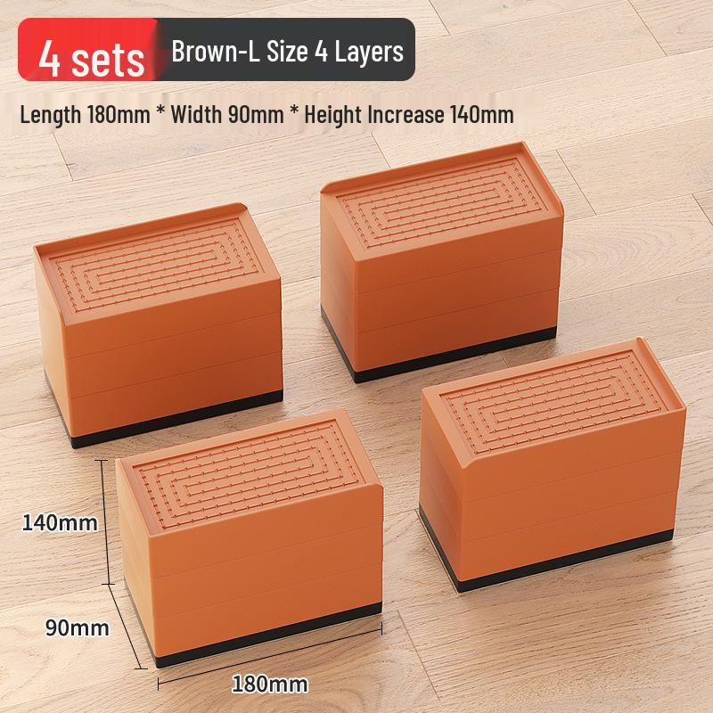 Universal Furniture Heightening Pads: Nail-Free, Stable, Moisture-Proof for Tables & Chairs