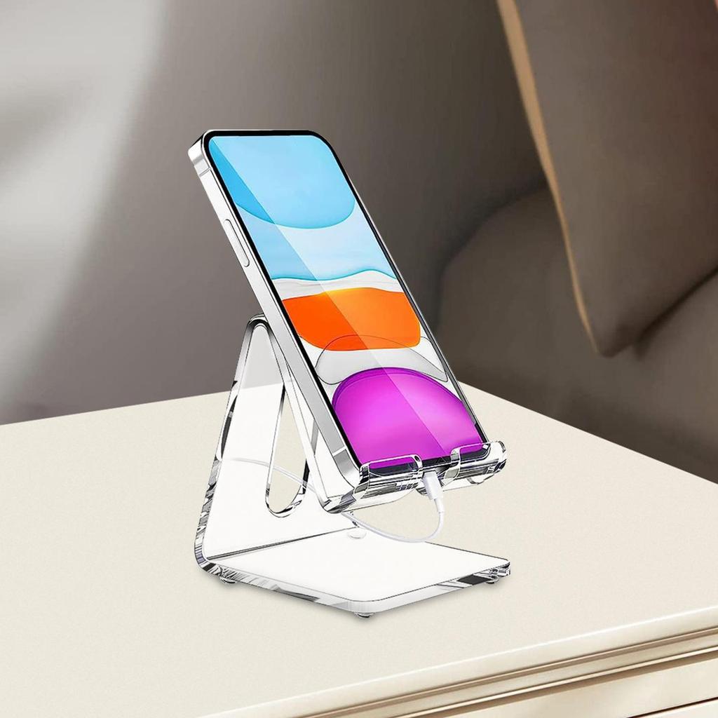 Acrylic Mobile Phone Display Stand Transparent Shelf Stable Practical Portable Holder Creative