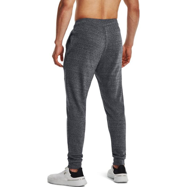 Under Armour Logo Print Training Knit Pants Men Pants Gray 1380843-012
