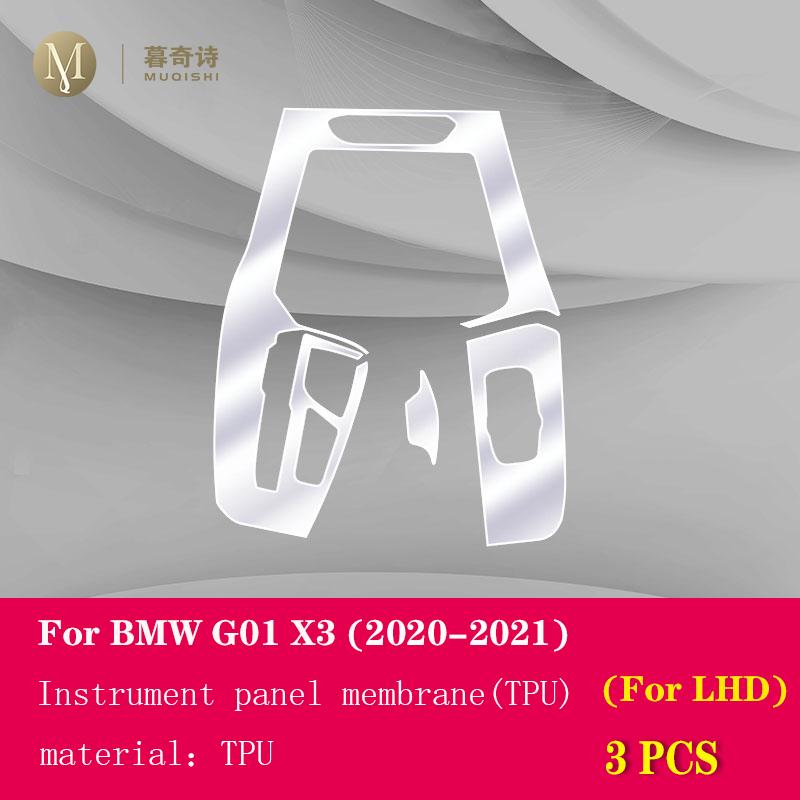 

Для BMW G01 G02 F25 F26 X3X4 2011-Інтер єр автомобіля Центральна консоль Прозора TPU Захисна плівка Ремонтна плівка проти подряпин E For G01 2020 LHD