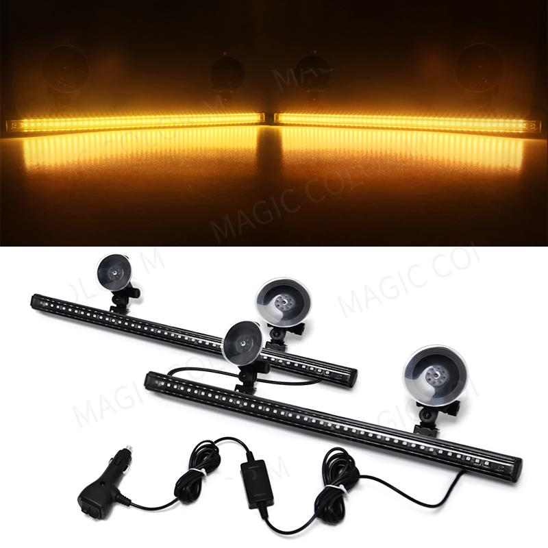 3030 SMD Car Strobe Warning Light 96 LED Emergency Flash Lamp Anti Collision Windshield Auto Parking Signal Lamp Accessories жёлтый