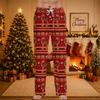 Men's Christmas Print Cozy Pajama Pants Holiday Sleepwear Bottoms for Winter