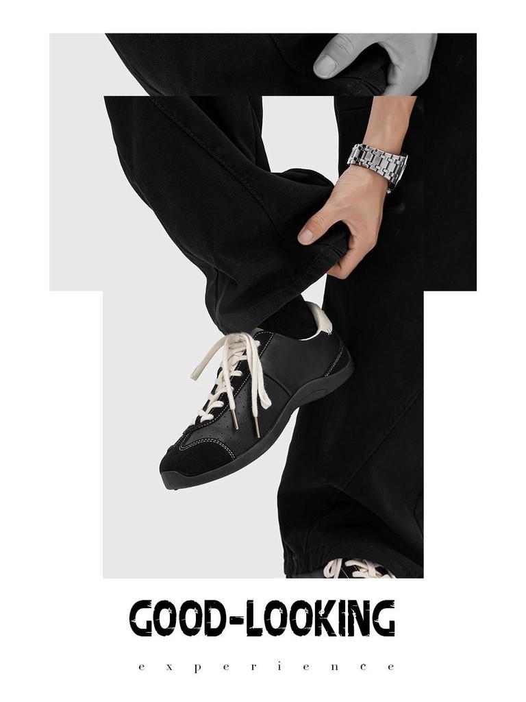 Men's Soft Sole Ballet Training Shoes: Colorblock Retro Casual Sports Trend NB61