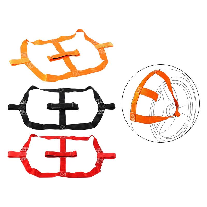Motorcycle Rear Wheel Transport Tie Down Strap High Strength Cargo Strap