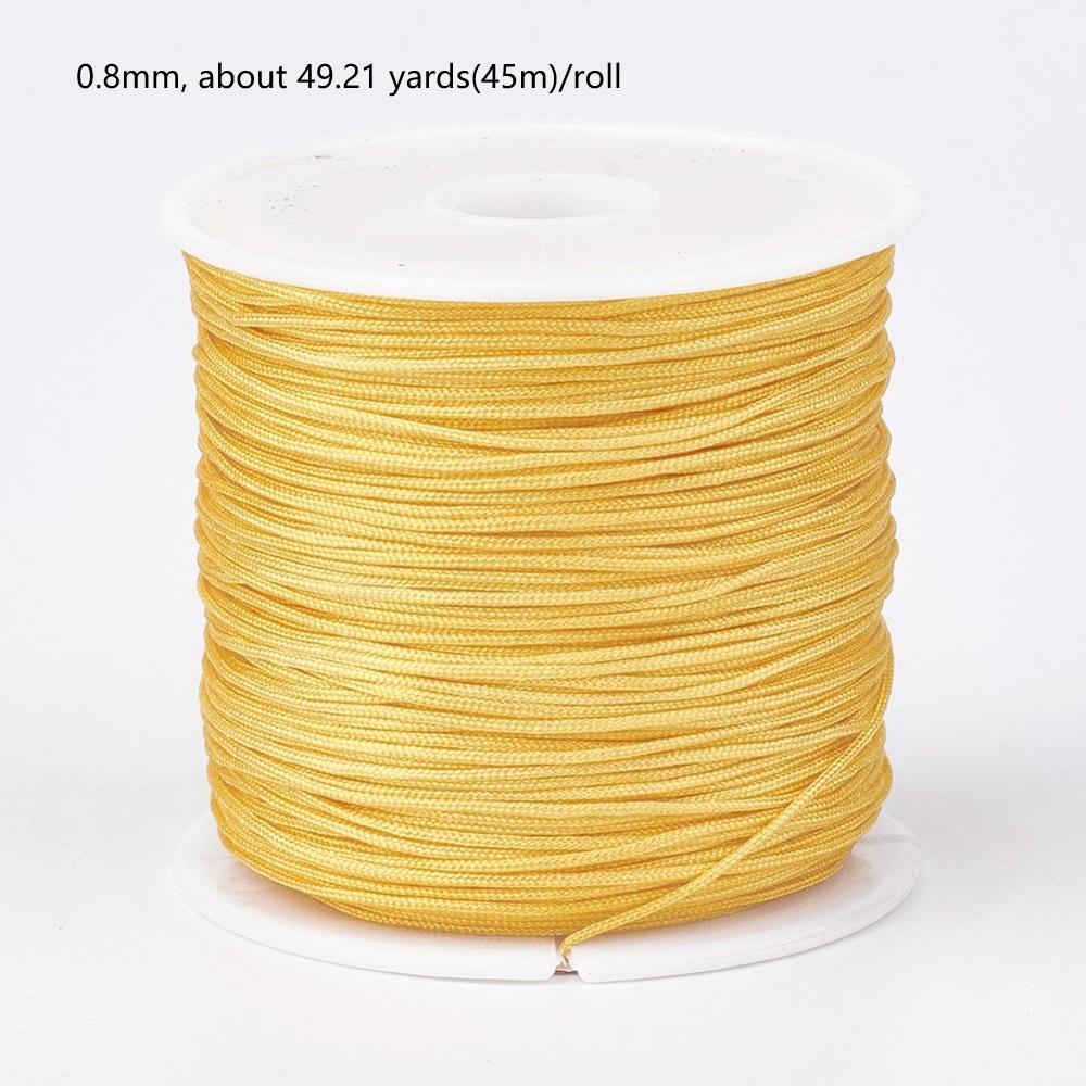 1Roll 100m/roll 0.8mm Nylon Thread Cord Bracelet String Chinese Knotting Cord Red Thread Beading Braided Ornament for DIY