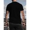 Men's Casual Sporty Fashion Short-sleeve T-shirt, Featuring a Creative Printed Design with Pattern Comfortable Casual Daily Wear