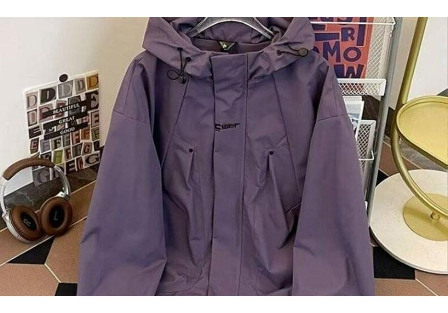 Men's Spring/Autumn Outdoor Casual Windbreaker - Loose Fit Mountaineering Jacket