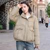 Veste en coton duvet femme courte 2025 nouvelle version coréenne ample épaissie veste pain amincissante veste chaude