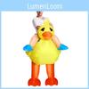 Premium Quality Fancy Yellow Duck Inflatable Costume For Adult Purim And Halloween