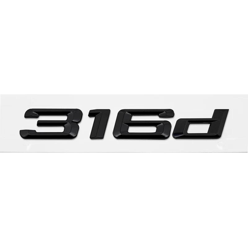 ABS Car Rear Trunk Letters Logo Badge Emblem Sticker For BMW 3 Series 318d 320d 325d 328d 330d 335d E46 E90 E91 F30 F31 F34 G20