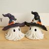 A Halloween Statue Ornaments, Horror Hooded Little Ghosts, Creative Resin Crafts, Gifts, Holiday Decorations