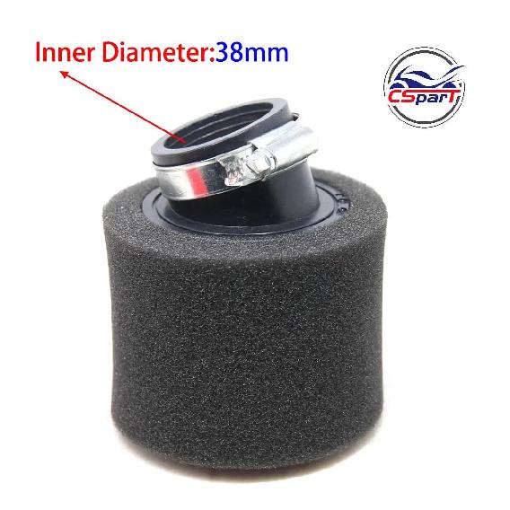 32mm 35mm 38mm 42mm 44mm 58mm Straight Neck Foam Air Filter Sponge Cleaner Moped Scooter Dirt Pit Bike Motorcycle RED Kayo BSE Air Filters 7