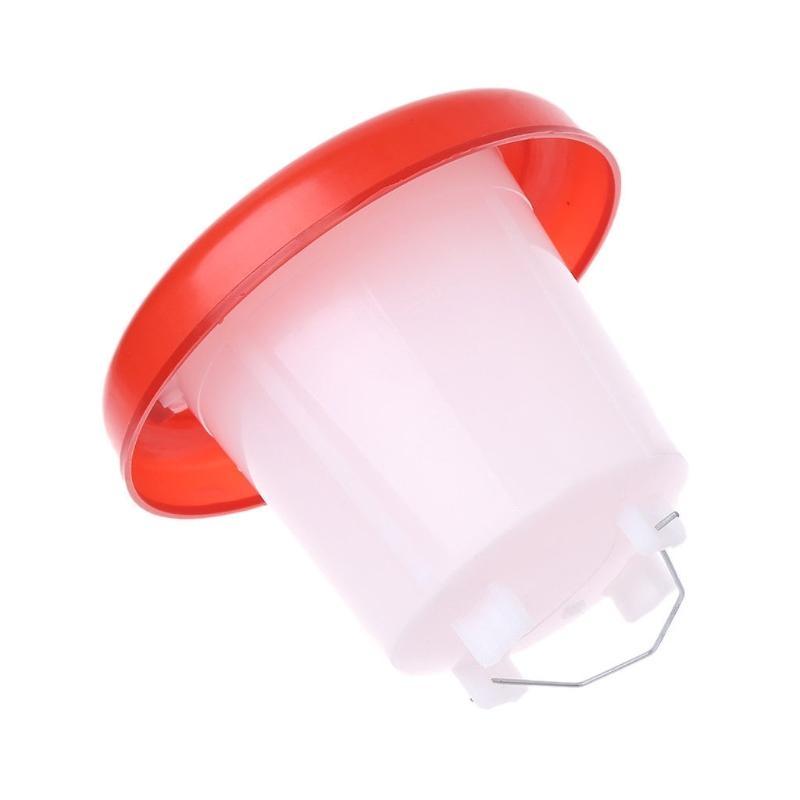 Chicken Feeder Waterer Baby Chick Drinker Feeder with Carrying Handle Capacity 2.5 L Chicken Water Feeder Pet Supplies