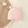 Pure Cotton Double Layer Newborn Hat for 0-3 Months, Suitable for Autumn/Winter