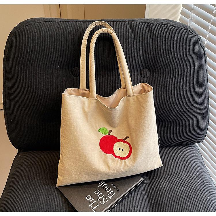 Canvas Bag Lazy Wind Large-capacity Bag Women's Summer New Versatile College Student Tote Bag