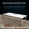 Stainless Steel Workbench with 3-Tier Shelf Storage