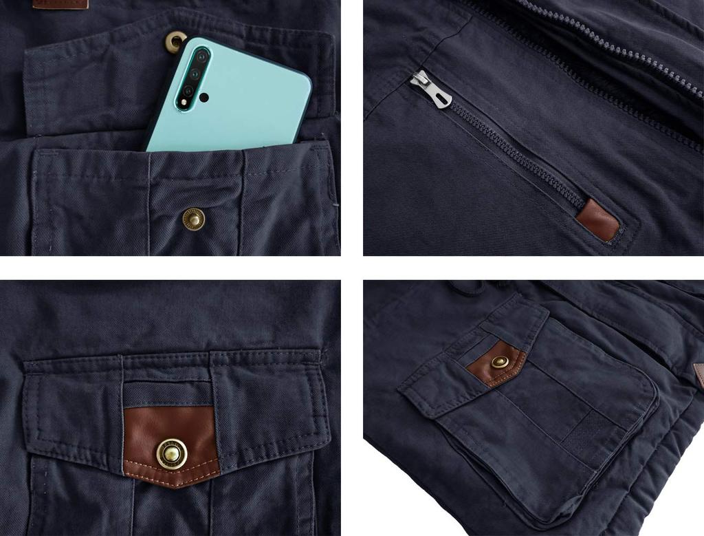 Outerwear Winter Cold Protection Fleece Lining Blouson Large Size Military Jacket Mountain Climbing Cargo Jacket Outdoor Wear Work Wear Mod Coat