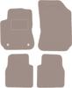 Beige Velours-Fußmatten für: Citroen C4 Cactus Crossover (2014-2018)