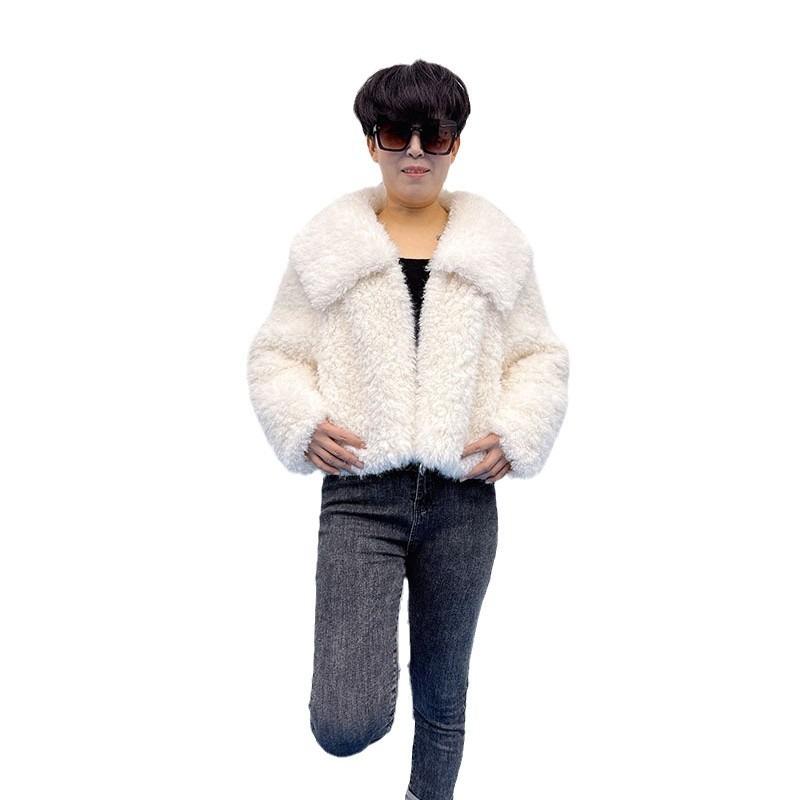 Fur integrated jacket women's winter new fashion versatile environmentally friendly short Mao Mao jacket