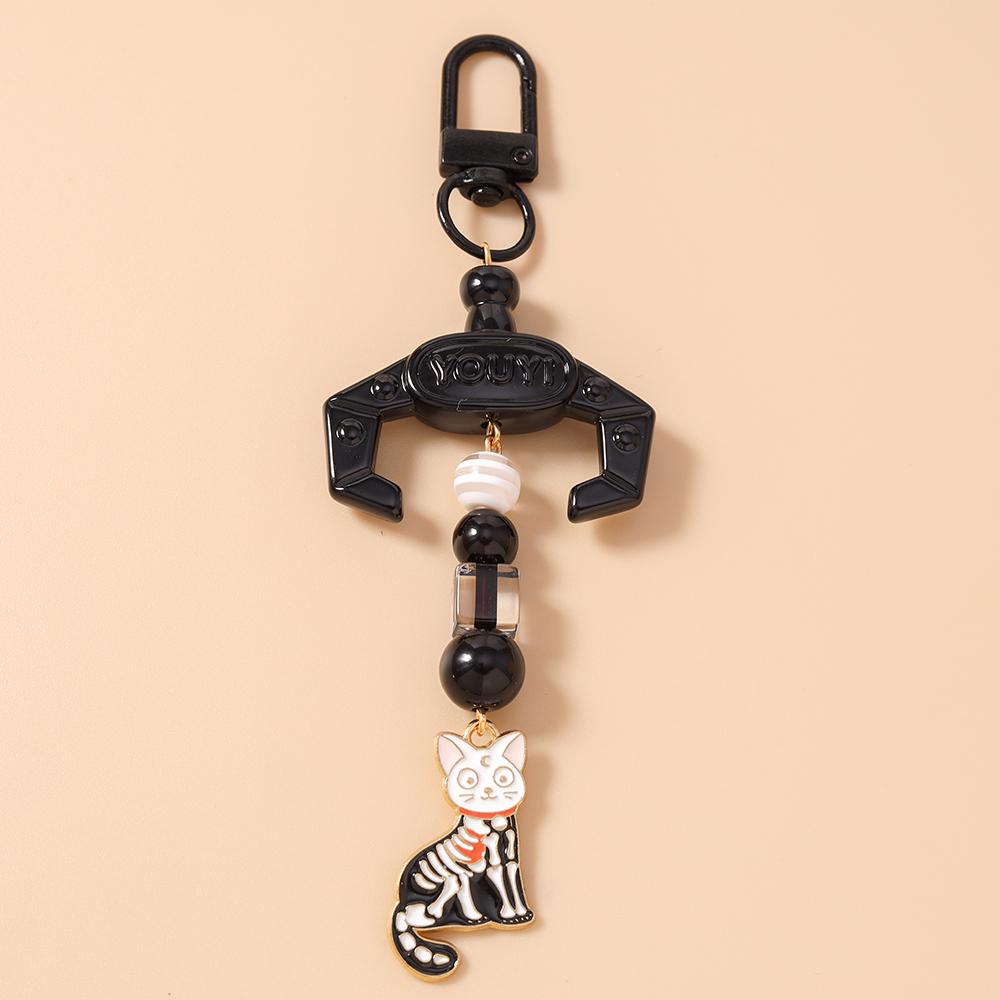 Cute Cartoon Rabbit Cat keychain Women Girls Key Ring Pendants for Handbag DIY Handmade Key Chain Jewelry Gifts