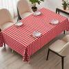 High-Quality PVC Rectangular Tablecloth - No-Wash, Stylish Design for Dining or Coffee Table, Essential for Spring Decor