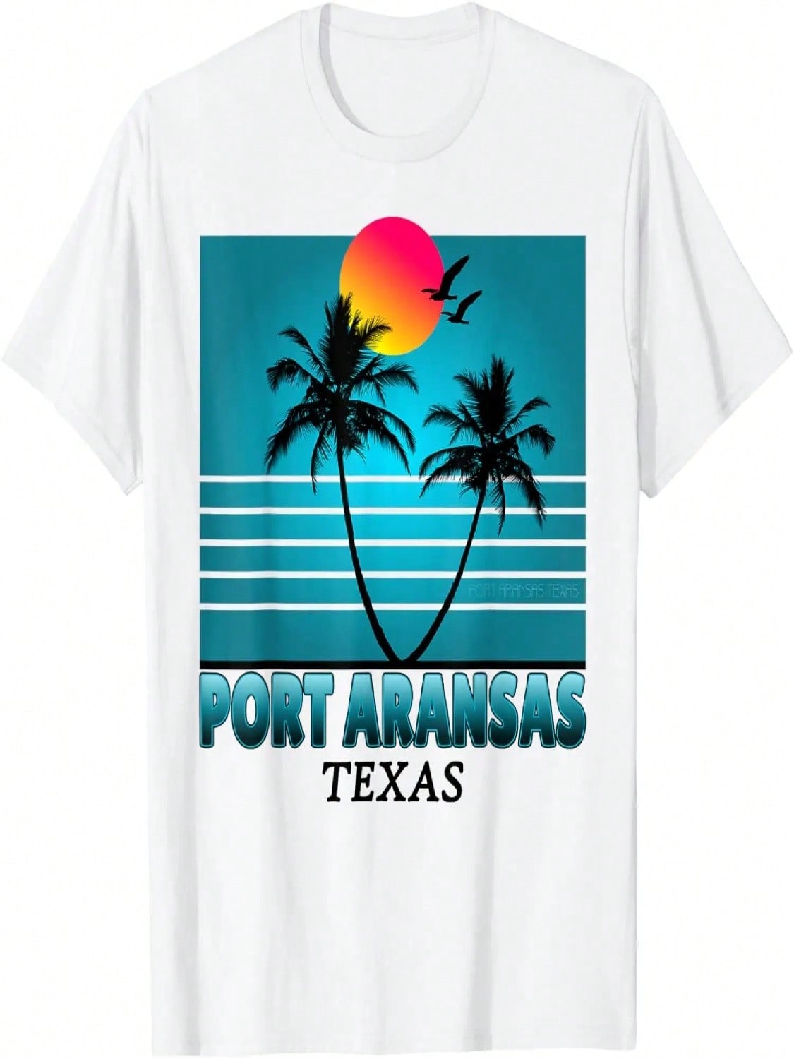 Port Aransas Texas Summer Tee T-Shirt S разноцветный