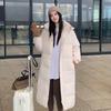 Women's Cotton-padded Clothes New Cotton-padded Clothes Women's Long Korean Version Loose Hooded Cotton-padded Jacket