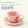 OLOEY Wedding Gift Ceramic Coffee Cup and Saucer Set