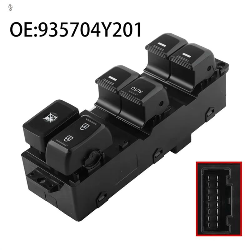 93570-4Y201 935704Y201 Car Front Left Power Window Switch For Kia Rio 2011-2017 чёрный